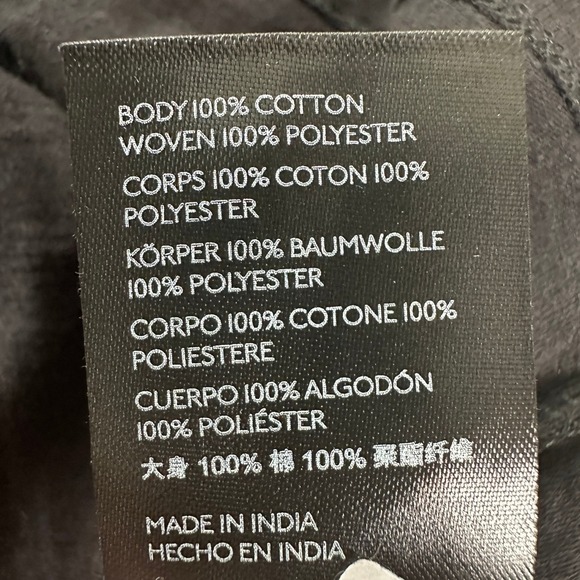 Anthropologie Neale Sequin Embellished Top XS Black Gold Bell Peplum Hem Cropped - Picture 10 of 10